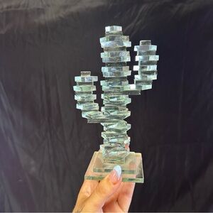 Vtg | Stacked Glass Cactus